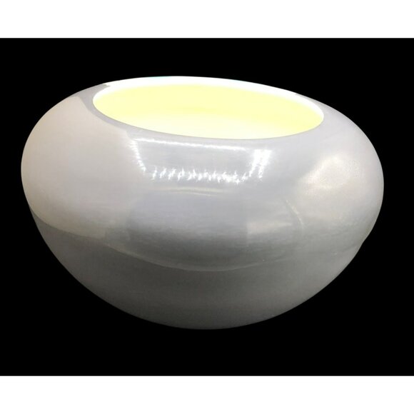 Artisans Angkor Cambodian Ikat Design Vase Planter Bowl Grey Turquoise 10.5" X 8 - Picture 6 of 9